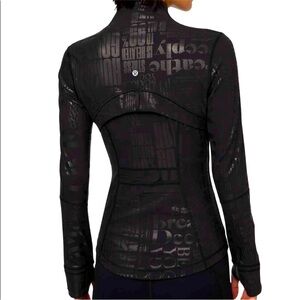 LULULEMON DEFINE JACKET 20YR FOIL MANIFESTO BLACK Spark fitted limited edition